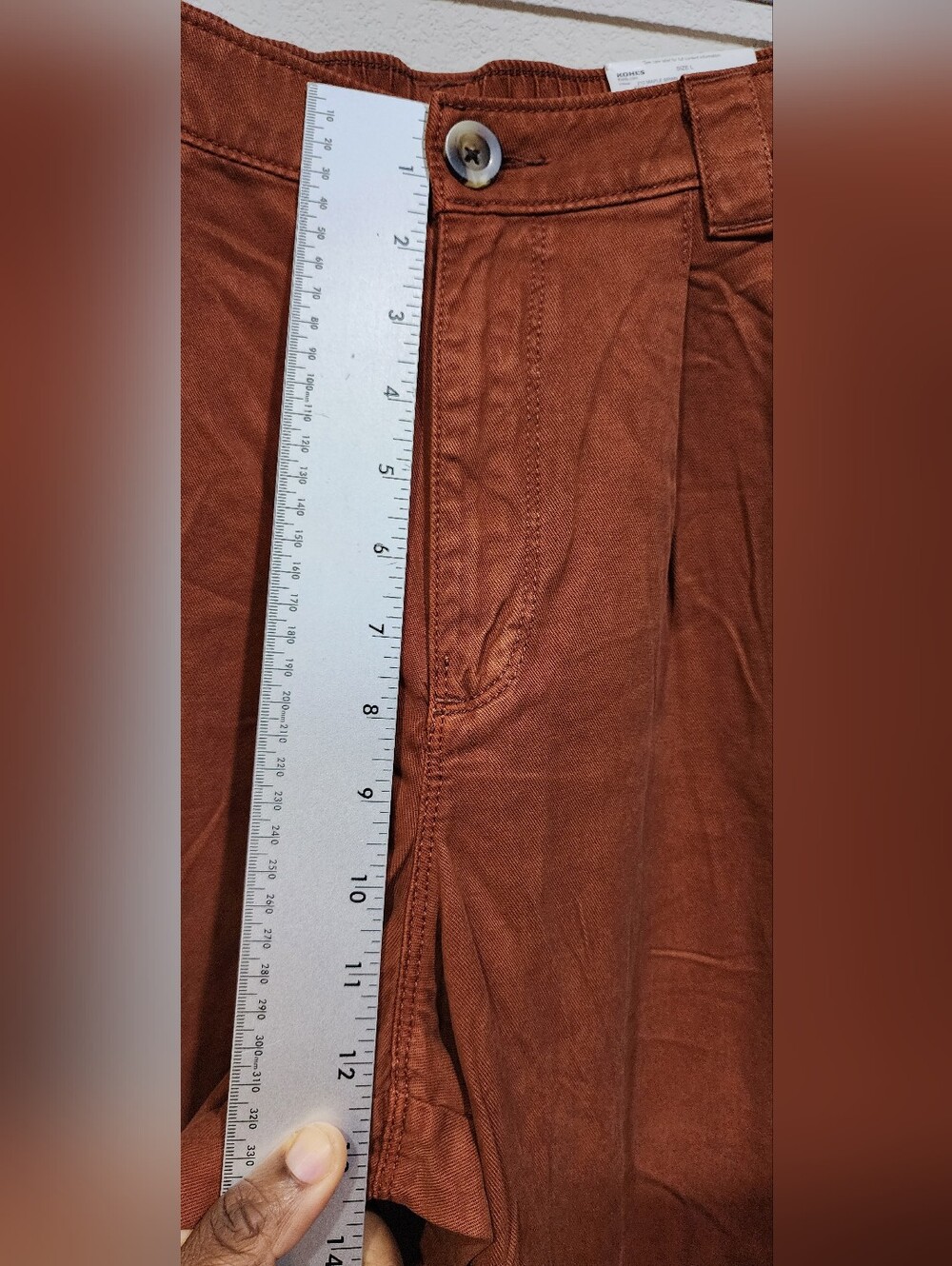 Sonoma Wide Leg Pants Rust/Brown Size L - Picture 3 of 9